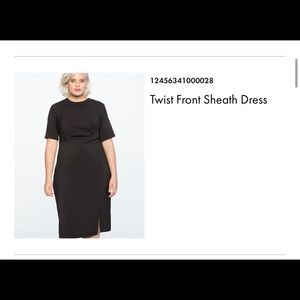 ELOQUII Twist Front Sheath Dress size 28